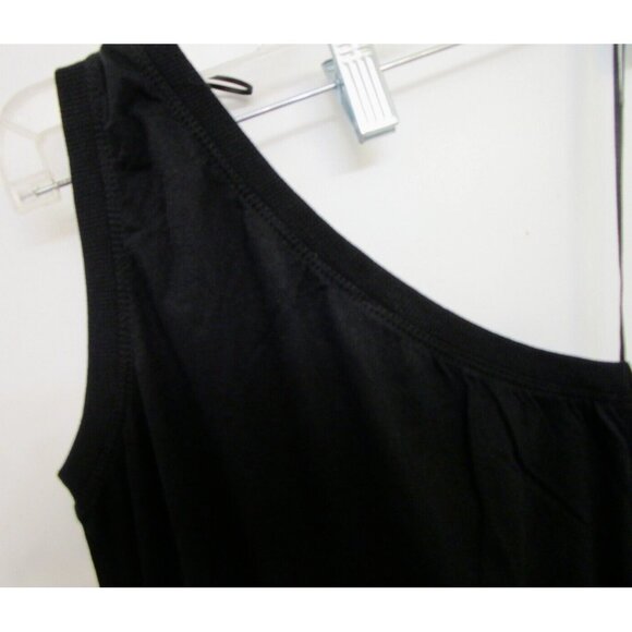 BSK Casual Connection by Bershka Women One Shoulder Top - Med. Cotton Black NWT - Picture 15 of 16